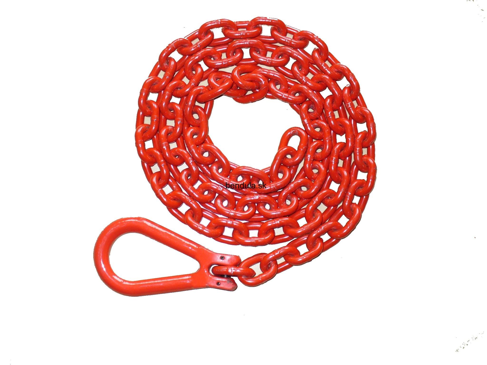 bekötölánc 8mm, 2m +függesztőtag (5 db.)
