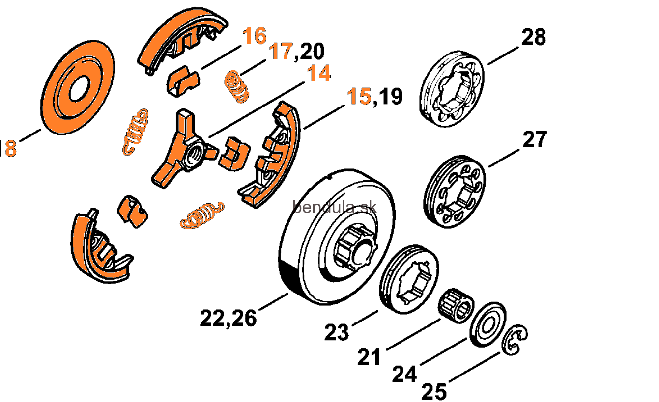 kuplung MS 361