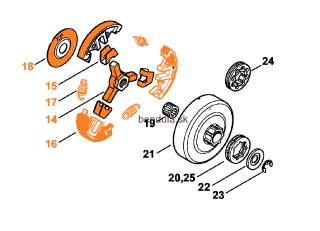 kuplung MS 661